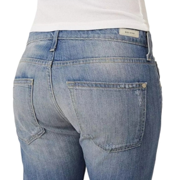 NEW Big Star Taylor Slouchy Boyfriend Distressed Jeans Womens Verdana Bohemian - Picture 6 of 15